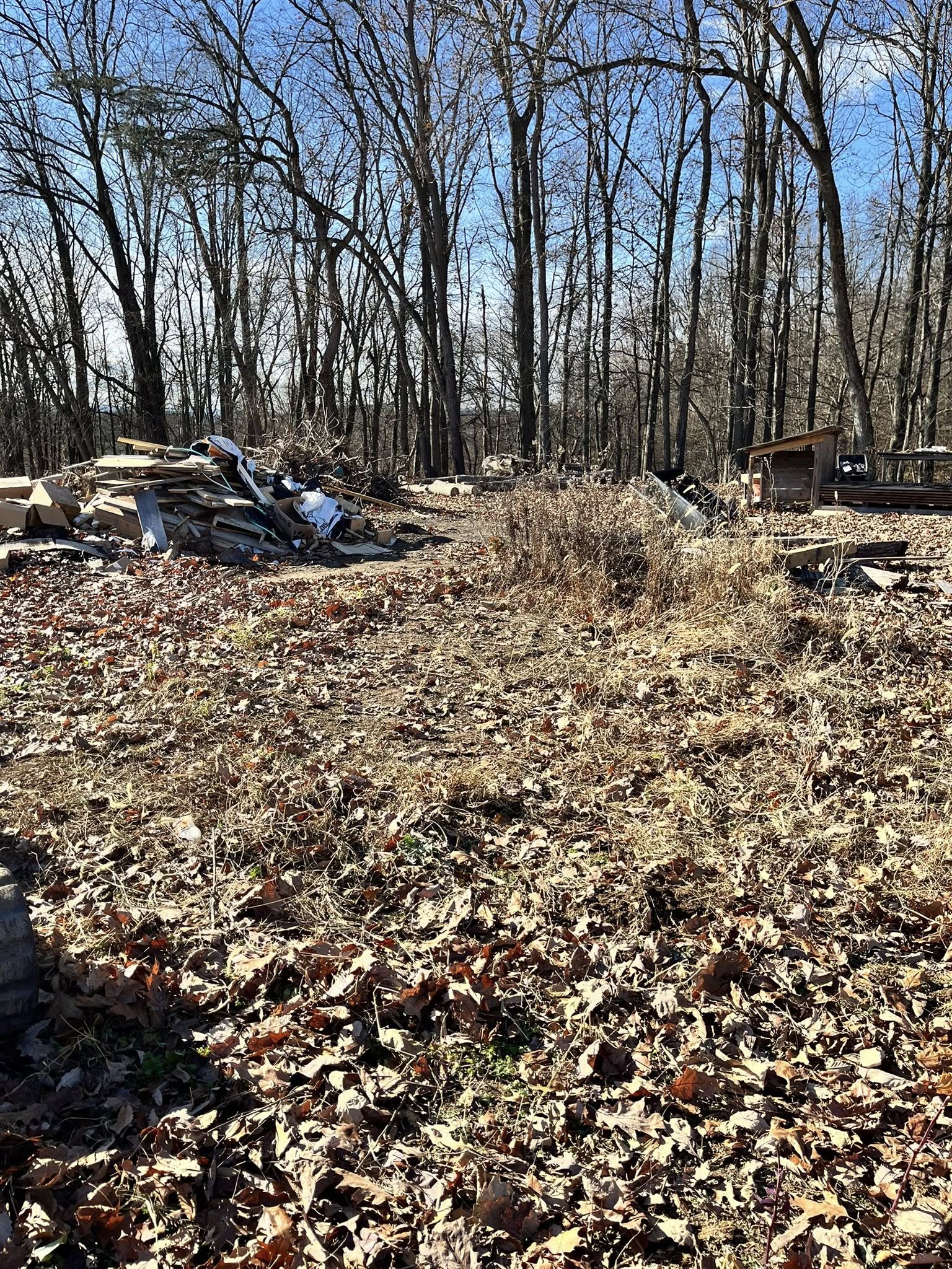 Yard debris and property cleanup service